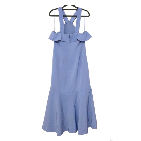 Keepsake the Label Illusion Midi Dress Cornflower Blue Size L NWT - Picture 4 of 12